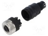 Conector M12 mufă mamă 3 pini 4A 125V IP67 drept pe cablu LUTRONIC