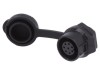 Conector circular soclu 12 8 pini aurit 3A mamă