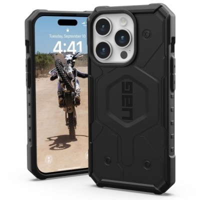 Husa pentru iPhone 15 Pro - UAG Pathfinder MagSafe - Black foto