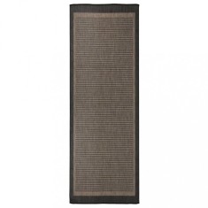 vidaXL Covor de exterior, maro &icirc;nchis, 80x250 cm, țesătură plată