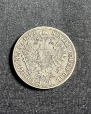 Moneda 1 Florin 1879 Austria argint eroare de batere