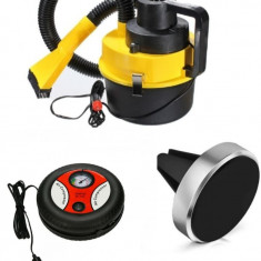 Aspirator 12V 90W+Compresor 12V+Suport telefon