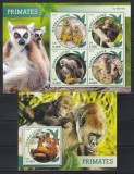 Sierra Leone 2016 - Primate, Colita + Bloc, Cota 22 Euro (Tiraj 1000 - Vezi Numerotarea !!!), MNH
