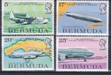 DB1 Bermuda 1975 50 Ani Linia Aeriana Bermuda 4 v. MNH, Nestampilat