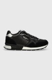 Pepe Jeans sneakers PLS40009 culoarea negru, BRIT SEQUINS W