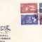 TSV$ - FDC LP 463 CENTENARUL MARCII POSTALE ROMANESTI 1858-1958, doar 4 valori