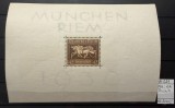Germania Deutsches Reich 1936 Bloc 4 MNH / Cursa de cai M&uuml;nchen-Riem Mi 621 - A690