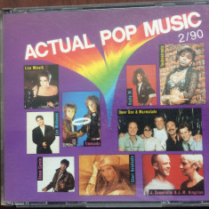 actual pop music 2/90 various dublu disc 2 cd 1990 selectii muzica pop disco VG+