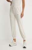 EA7 Emporio Armani pantaloni de trening culoarea bej, neted, TJZBZ.6DTP61