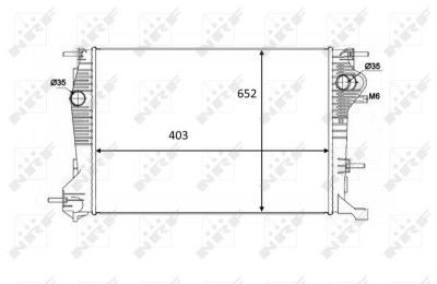 NRF 58488 Radiator, racire motor foto