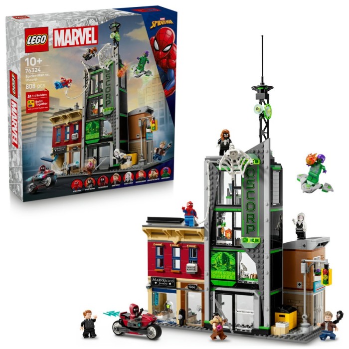 LEGO Omul-Paianjen vs Oscorp Quality Brand