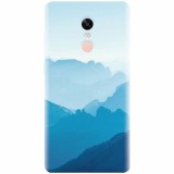 Husa silicon pentru Xiaomi Redmi Note 4, Blue Mountain Crests