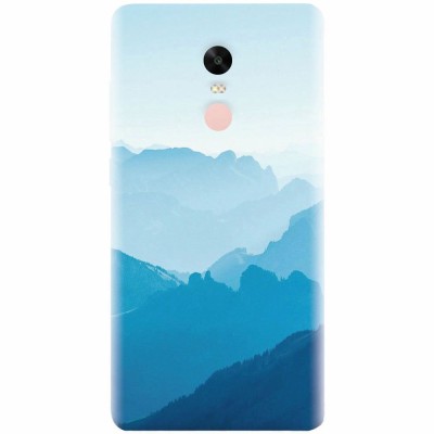 Husa silicon pentru Xiaomi Redmi Note 4, Blue Mountain Crests foto