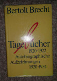 Tagebucher 1920-2 Autobiographische Aufzeichnungen 1920-54 Bertlotd Brecht