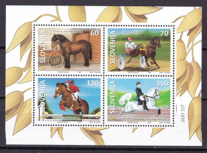 Slovenia 1999 fauna cai MI bl.9 MNH