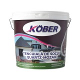 Tencuiala decorativa mozaicata pentru soclu cu quart, Kober, interior / exterior, 25 kg