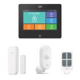 Sistem de alarma wireless PNI SafeHouse HS670 WiFi GSM 4G, suporta 99 zone wireless, suporta 5 numere de telefon, apel si SMS de
