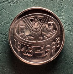 100 lei 1995 FAO Argint Proof