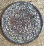 MNDRO0001 Monedă 25 Bani 1952 - Republica Populară Rom&acirc;nă (RPR) - Colecție