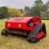 Robot de tuns vegetatie MDE224, 55L , GPS, motor Loncin benzina 9CP, 550mm, telecomanda 200, m, senile, ideal pentru parcuri fotovoltaice si eoliene