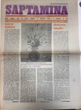Almanah Saptamana nr. 14 din 7 aprilie 1989, 8 pagini, dimensiune 42x30 cm, romana, stare buna