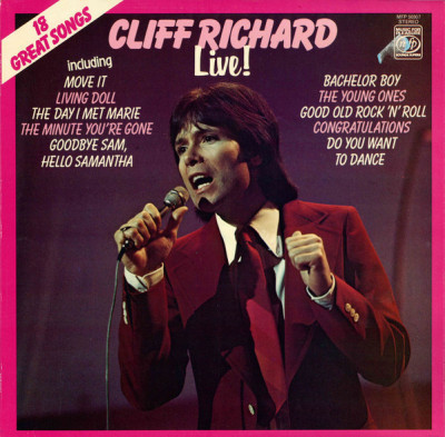 VINIL Cliff Richard - Live! - VG+ - foto