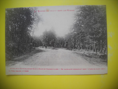 HOPCT 37151 RAZBOI 1914-1917 VOSGES -FRANTA ALTADATA-NECIRCULATA foto