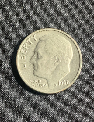Moneda One Dime 1966 USA foto