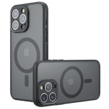 Husa iPhone 15 Pro Max Asteroid GSM PureFrost MagSafe, negru frost