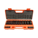 Trusa chei tubulare de impact lungi 10-32mm, patrat 1/2 inch Cr-Mo 15 piese Breckner Germany