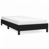 Cadru de pat, negru, 90x190 cm, material textil