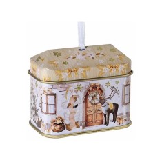 Cutie Craciun metal multicolor RE cm 6,5 x 4 x 5,5 H