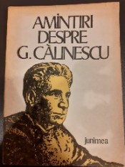 Amintiri despre G. Calinescu foto