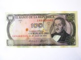 Rară! Columbia 100 Pesos Oro 1973 &icirc;n stare foarte buna la cel mai mic preț