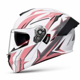 Casca Moto/Scuter Flip-Up FIXATO Viper, Viziera Dubla, Protectie UV, Modulabila, Roz, Marime 57-59cm