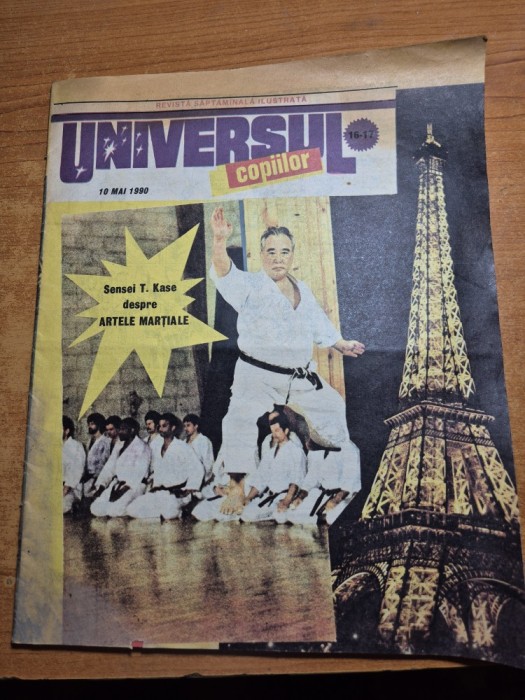 revista pentru copii - universul copiilor - 10 mai 1990 - interviu angela similea,alain delon poster,benzi desenate rahan