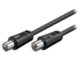 Cablu Coaxial 75&Omega; 10m Negru 9,5mm Priză-Mufă