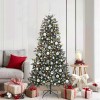 VidaXL Brad de Crăciun artificial cu 300 LED Verde 99 x 99 x 180 cm 3395885