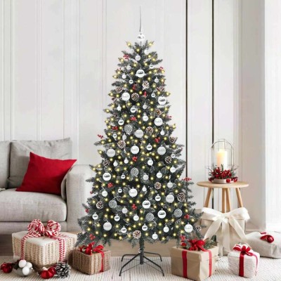 vidaXL Brad de Crăciun artificial cu 300 LED Verde 99 x 99 x 180 cm 3395885 foto