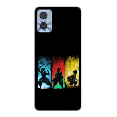 Husa compatibila cu Motorola Moto E22, E22i Silicon Gel Tpu Model Demon Slayer Team foto