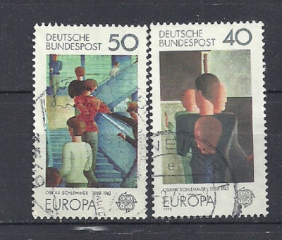 GERMANIA 1975 &amp;ndash; PICTURA EUROPA CEPT, serie stampilata, EW5 foto