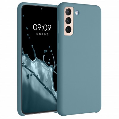 Husa pentru Samsung Galaxy S21 Plus, Silicon, Albastru, 54066.206 foto