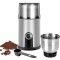 Rasnita de Cafea Otto 30Ryi,200 W, 75 g, Cutit Otel inoxidabil, Perie de curatare inclusa, Silver-Black