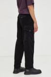 Marc O&#039;Polo pantaloni de catifea cord culoarea negru, drept