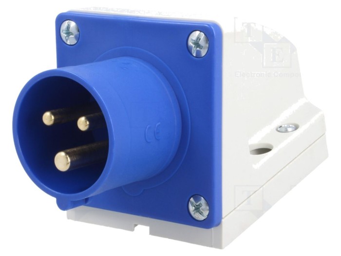 Conector alimentare AC 16A 230V IP44