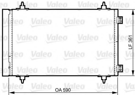 Condensator / Radiator aer conditionat PEUGEOT EXPERT caroserie (VF3A, VF3U, VF3X) (2007 - 2016) VALEO 814366