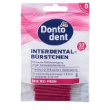 Set 32x Periute Interdentare, Dontodent, Micro Fein, Curatare Eficienta, Culoare Roz, ISO 0, Marime 1.8mm