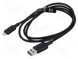 Cablu USB 2.0 VENTION 2m Apple Lightning - USB A mufă nichelat