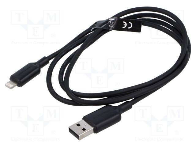 Cablu USB 2.0 VENTION 2m Apple Lightning - USB A mufă nichelat