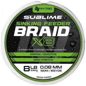 Fir Monofilament Nytro Sublime Sinking Feeder Transparent, 0.20mm, 3.2kg, 150m foto